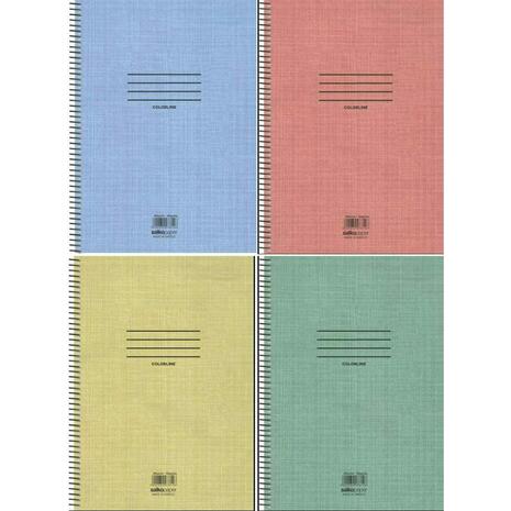 Τετράδιο σπιράλ Salkο Colorline 5 θεμάτων 21x29cm 250 σελίδες σε διάφορα χρώματα (7860) - Ανακάλυψε Τετράδια σχολικά για μαθητές και φοιτητές, για το γραφείο ή το σπίτι με εντυπωσιακά εξώφυλλα για να κερδίσεις τις εντυπώσεις.